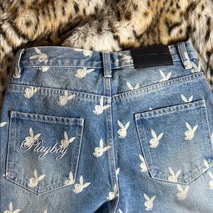 Playboy Bunny Print Women's Jeans NWOT